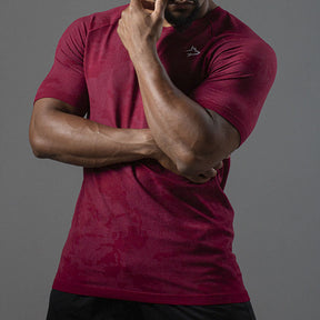 Camiseta Apex Dry New Lupus Vinho - Sem Costura