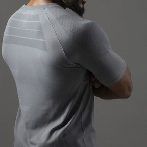 Camiseta Apex Dry New Tenacity Cinza - Sem Costura