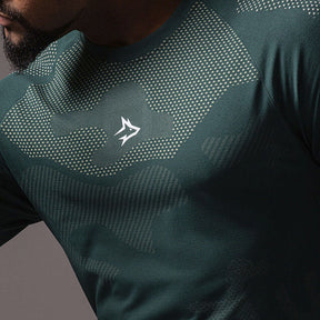 Camiseta Apex Dry Middle Lupus Verde - Sem Costura