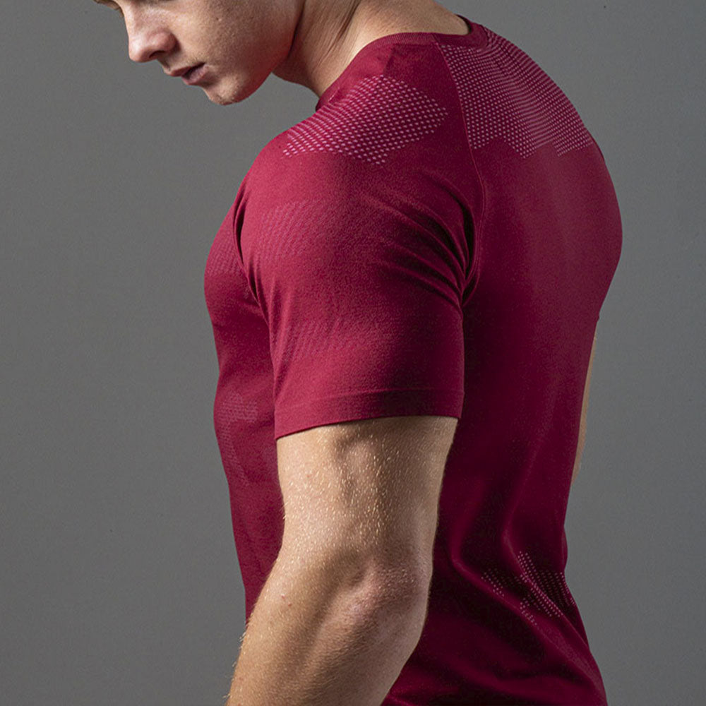 Camiseta Apex Dry Middle Lupus Vinho - Sem Costura