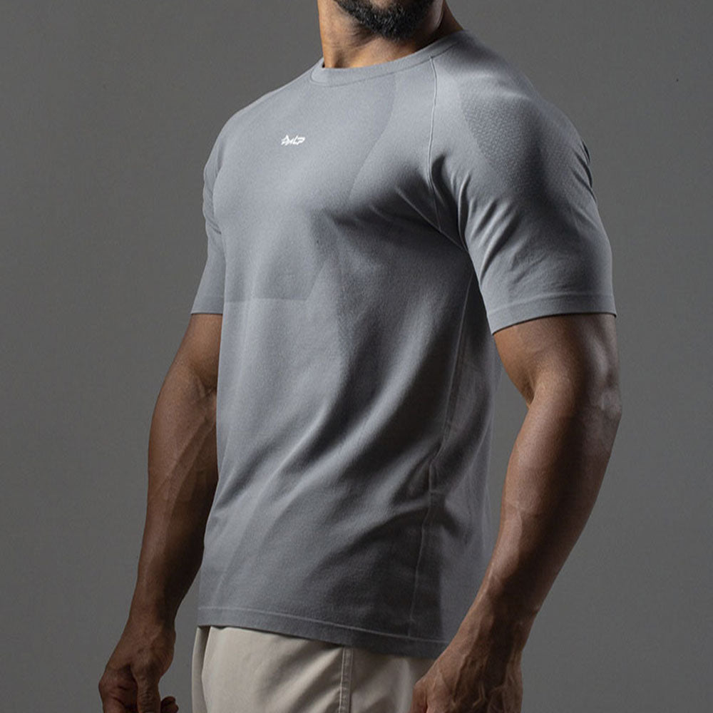 Camiseta Apex Dry New Tenacity Cinza - Sem Costura