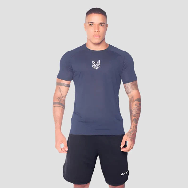 Kit 5 Camisetas Dry Fit Lobo Gemétrico