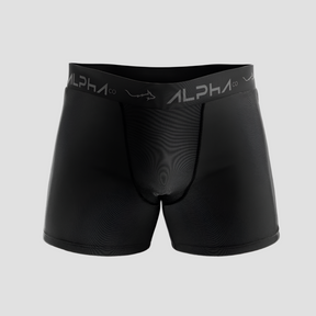 Kit 6 Cuecas Boxer Cotton Preta - Alpha