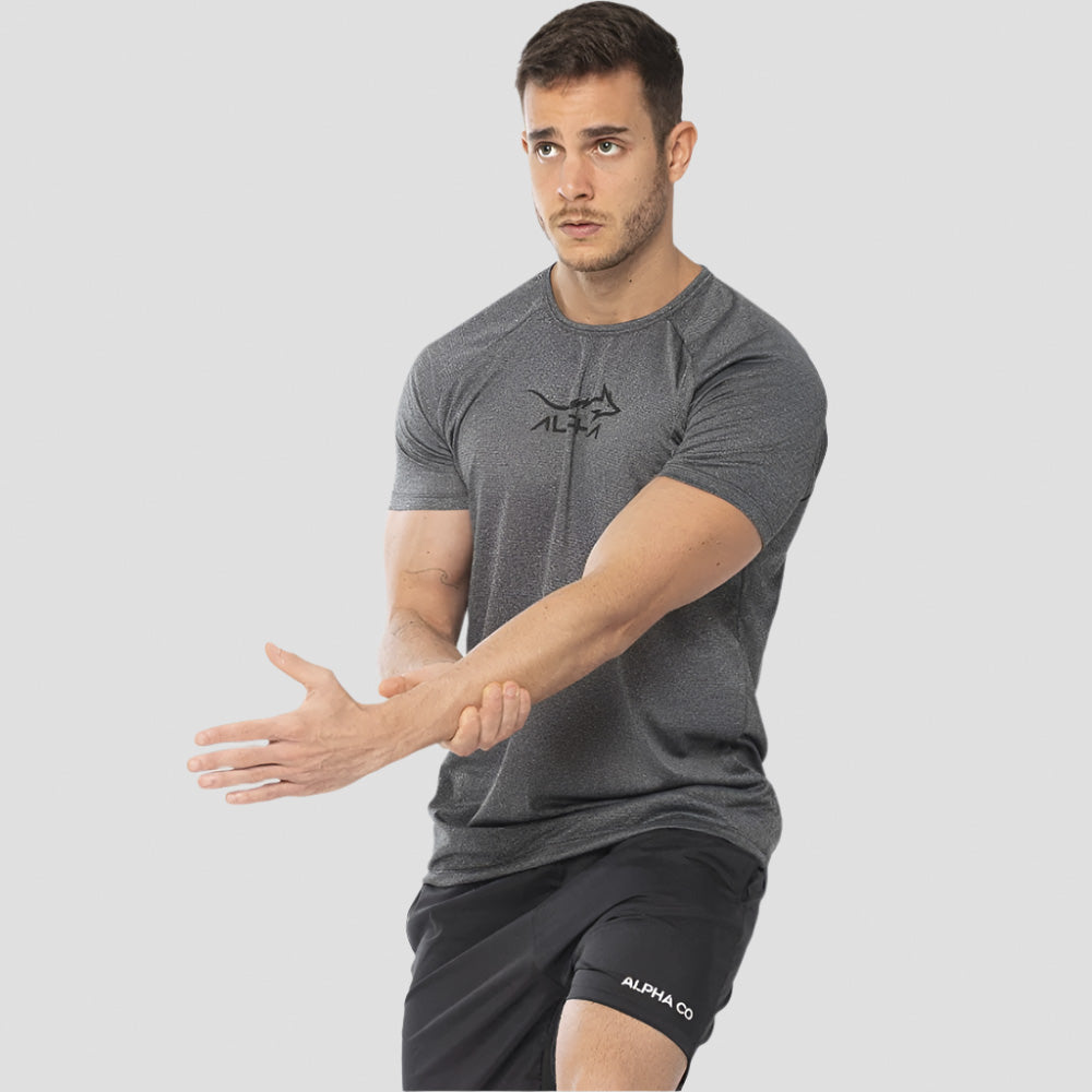 Camiseta Dry Fit Fluid Move Chumbo