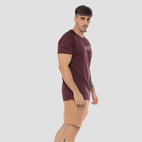 Camiseta Dry Fit Fluid Move Mescla Vinho