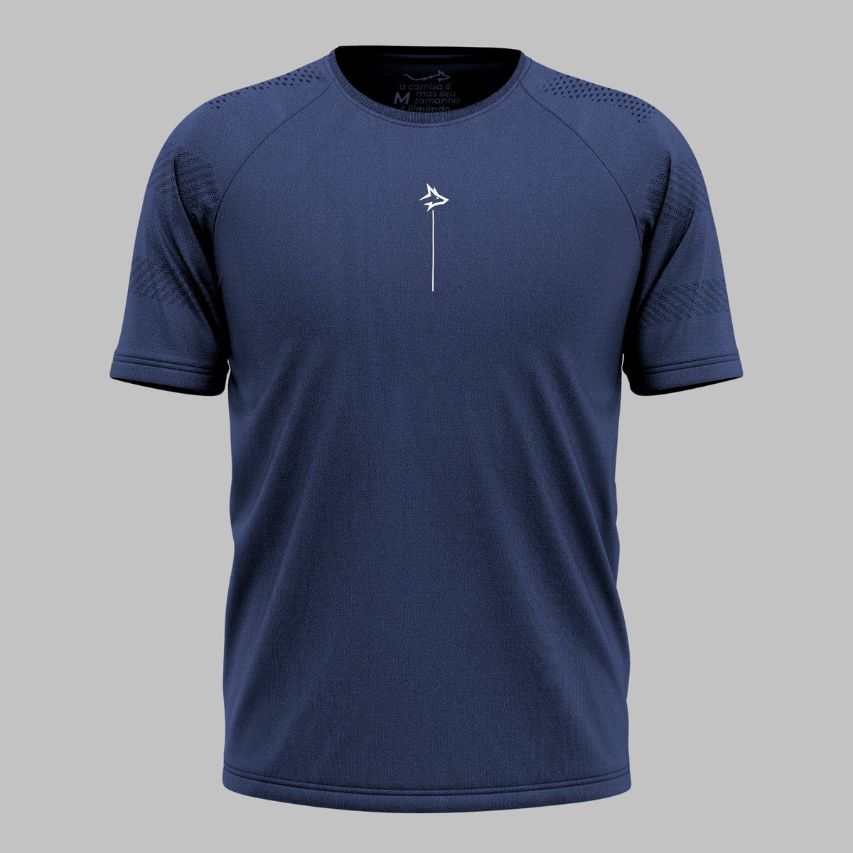 Camiseta Apex Dry Line Lupus Marinho - Sem Costura