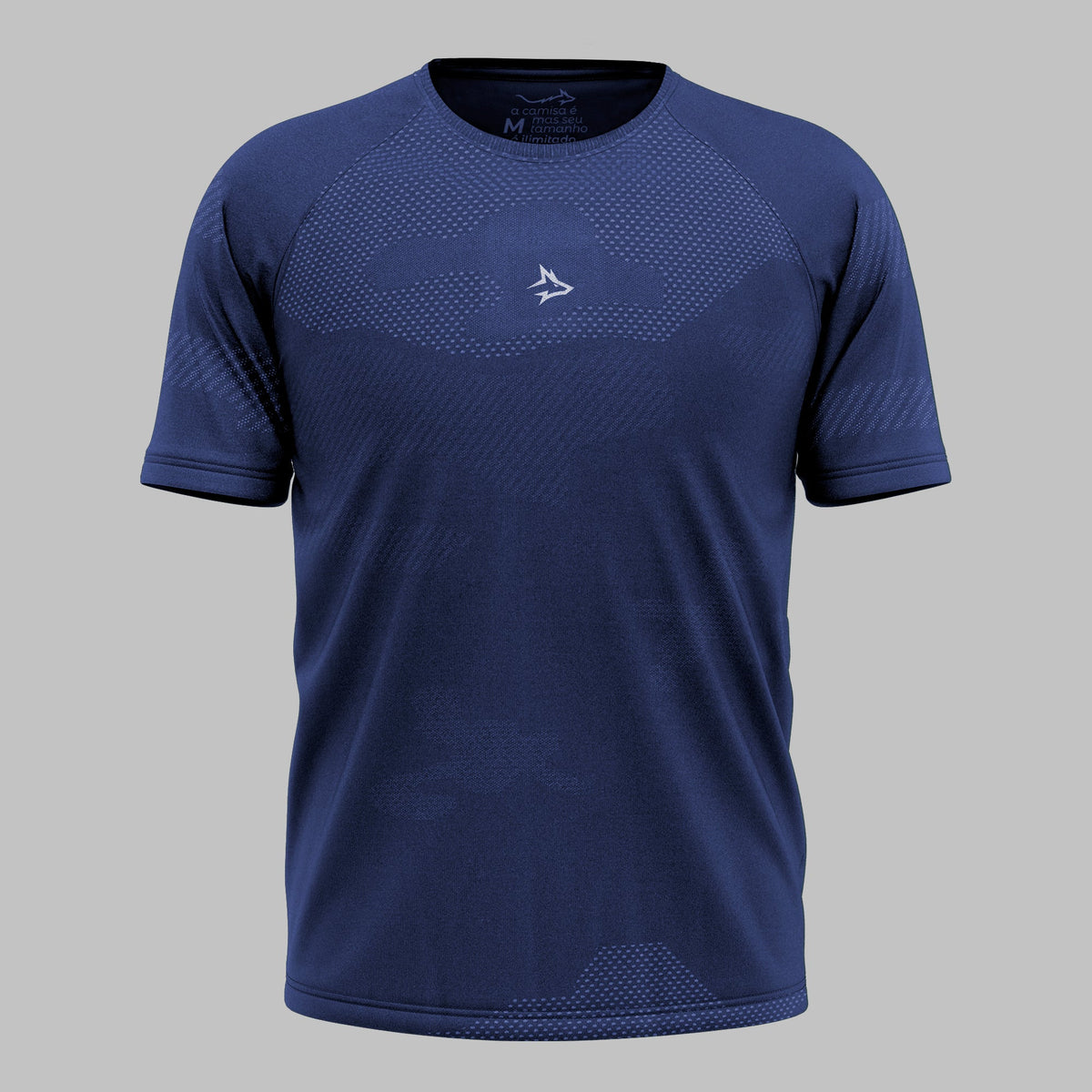 Camiseta Apex Dry Middle Lupus Marinho - Sem Costura