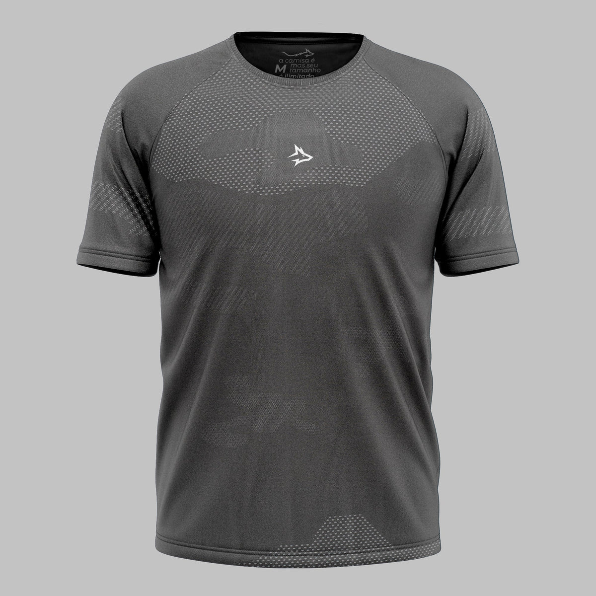 Camiseta Apex Dry Middle Lupus Cinza - Sem Costura