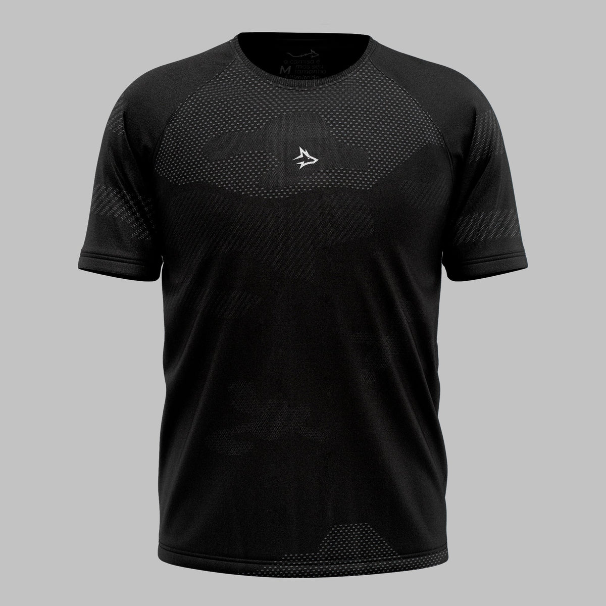 Camiseta Apex Dry Middle Lupus Preto - Sem Costura