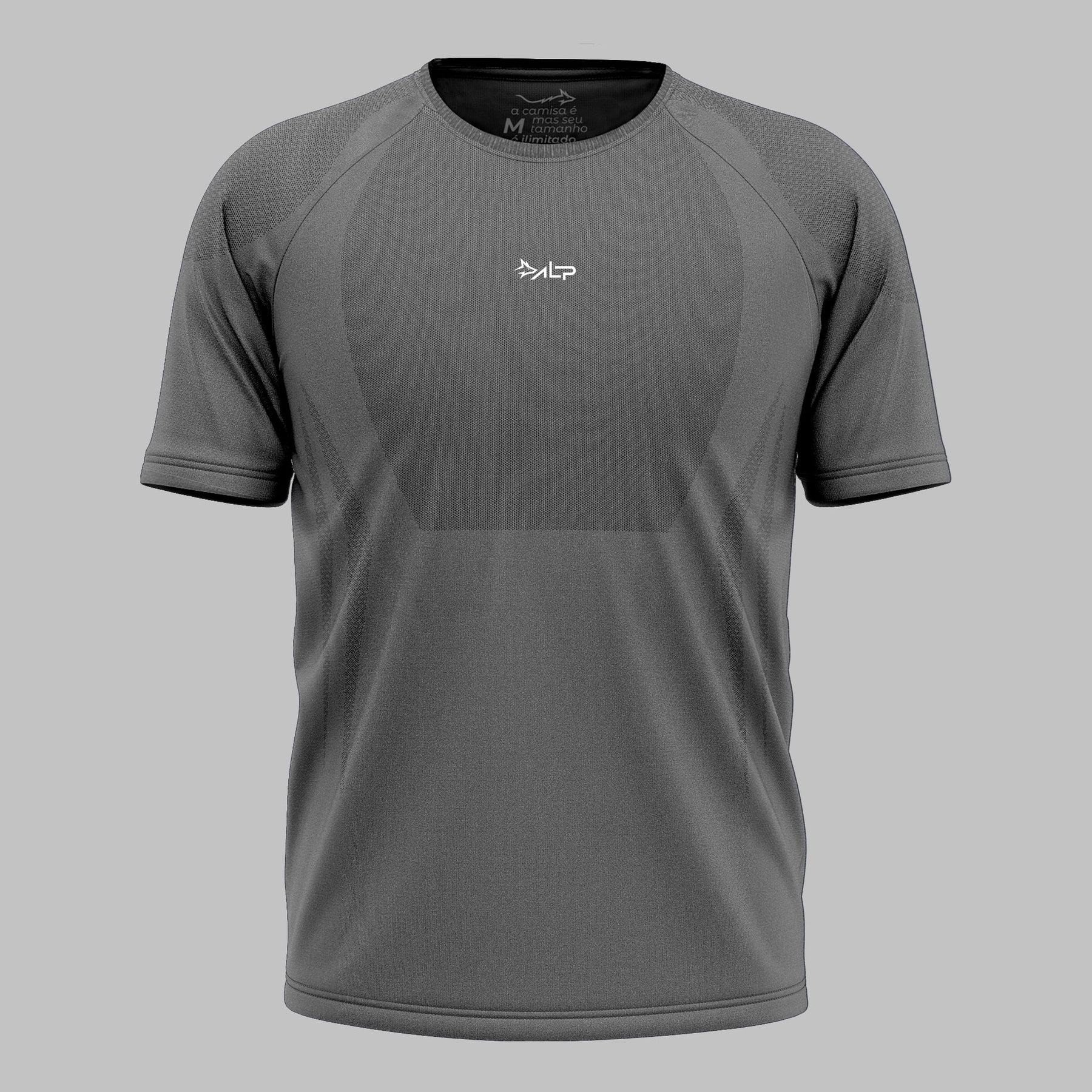 Camiseta Apex Dry New Tenacity Cinza - Sem Costura