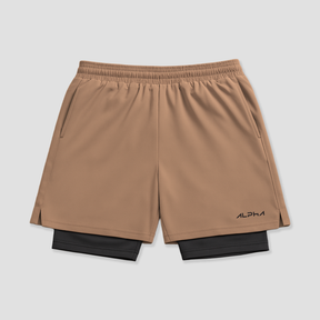 Bermuda Dry Fit Compressão Fluid Caqui