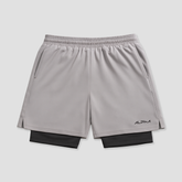 Bermuda Dry Fit Compressão Fluid Cinza