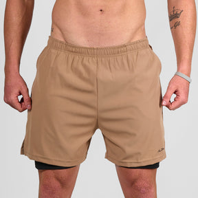 Bermuda Dry Fit Compressão Fluid Caqui