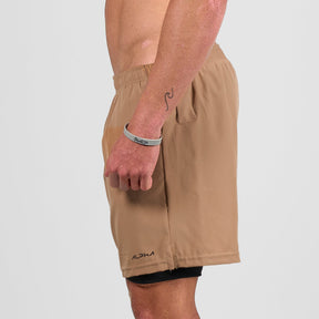 Bermuda Dry Fit Compressão Fluid Caqui