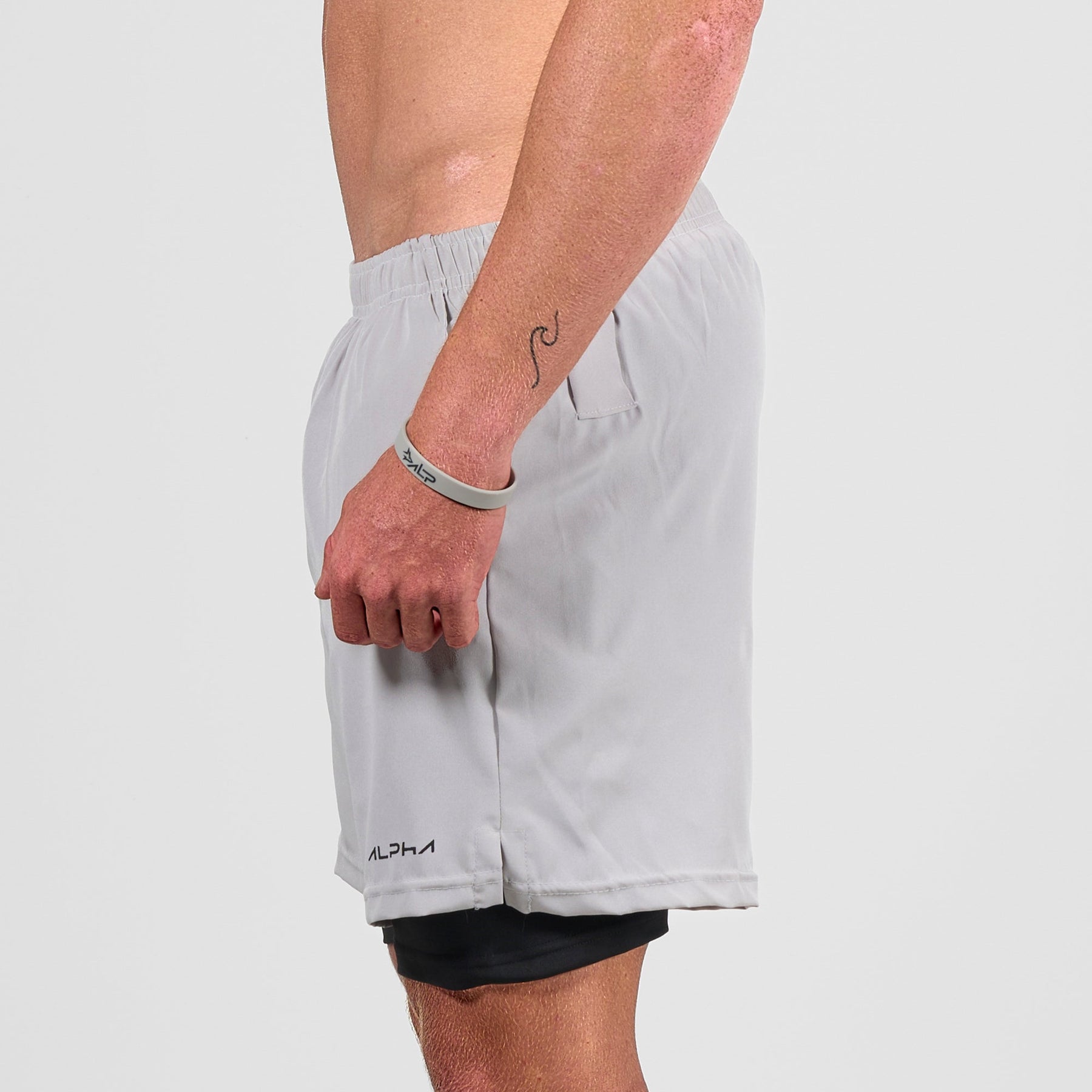 Bermuda Dry Fit Compressão Fluid Cinza