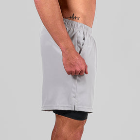 Bermuda Dry Fit Compressão Fluid Cinza