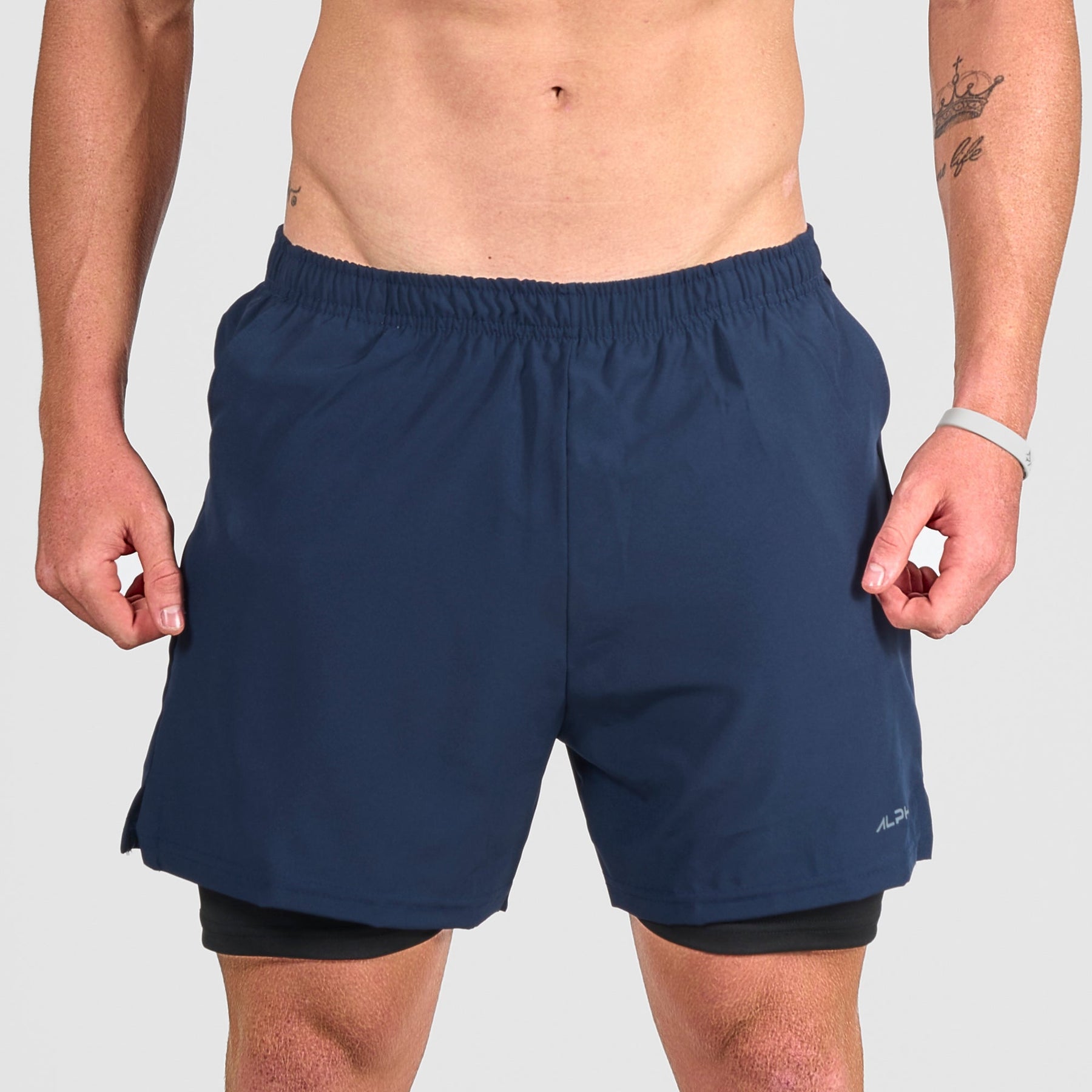 Bermuda Dry Fit Compressão Fluid Marinho