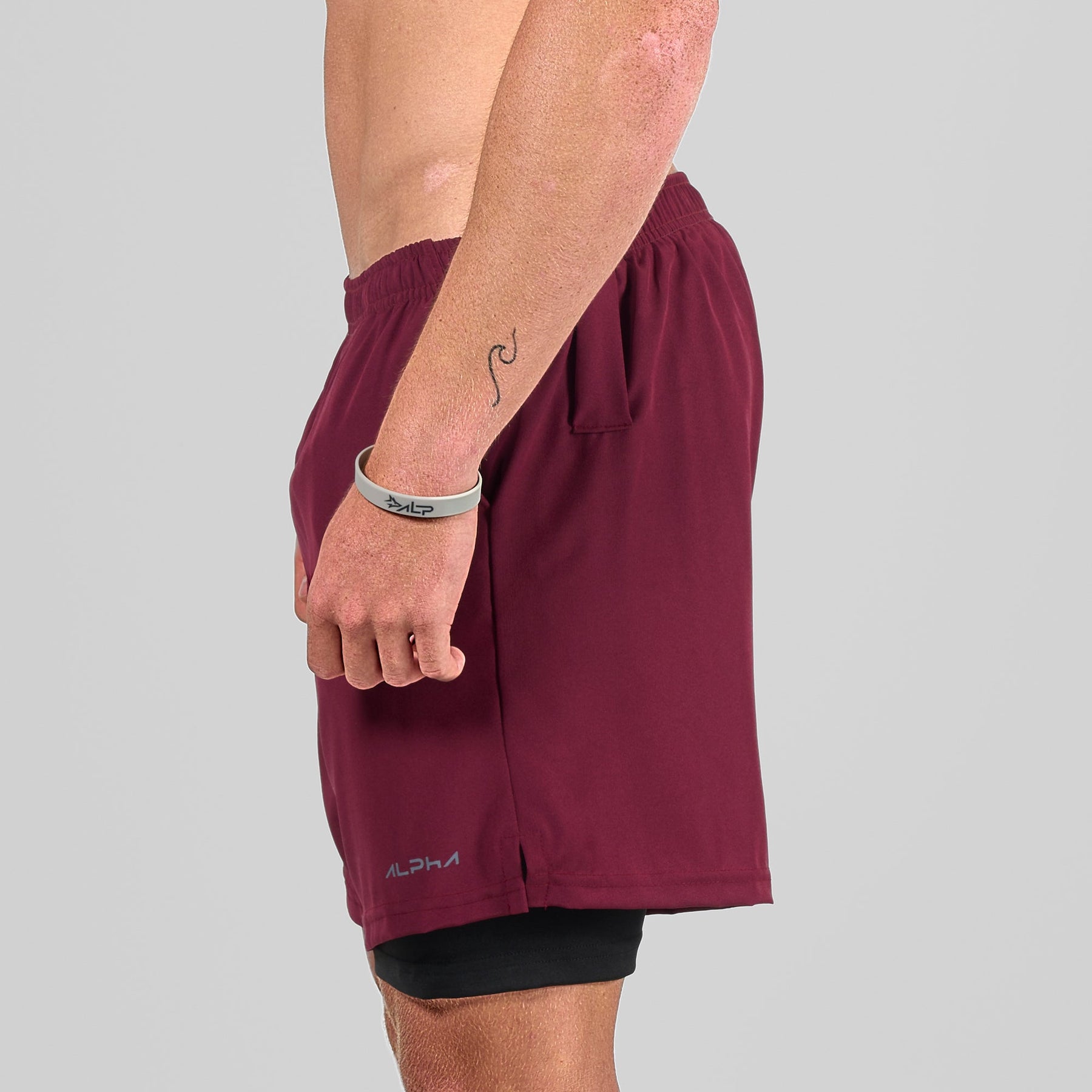 Bermuda Dry Fit Compressão Fluid Vinho