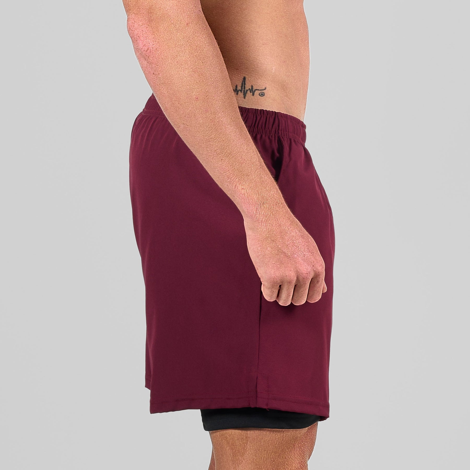 Bermuda Dry Fit Compressão Fluid Vinho