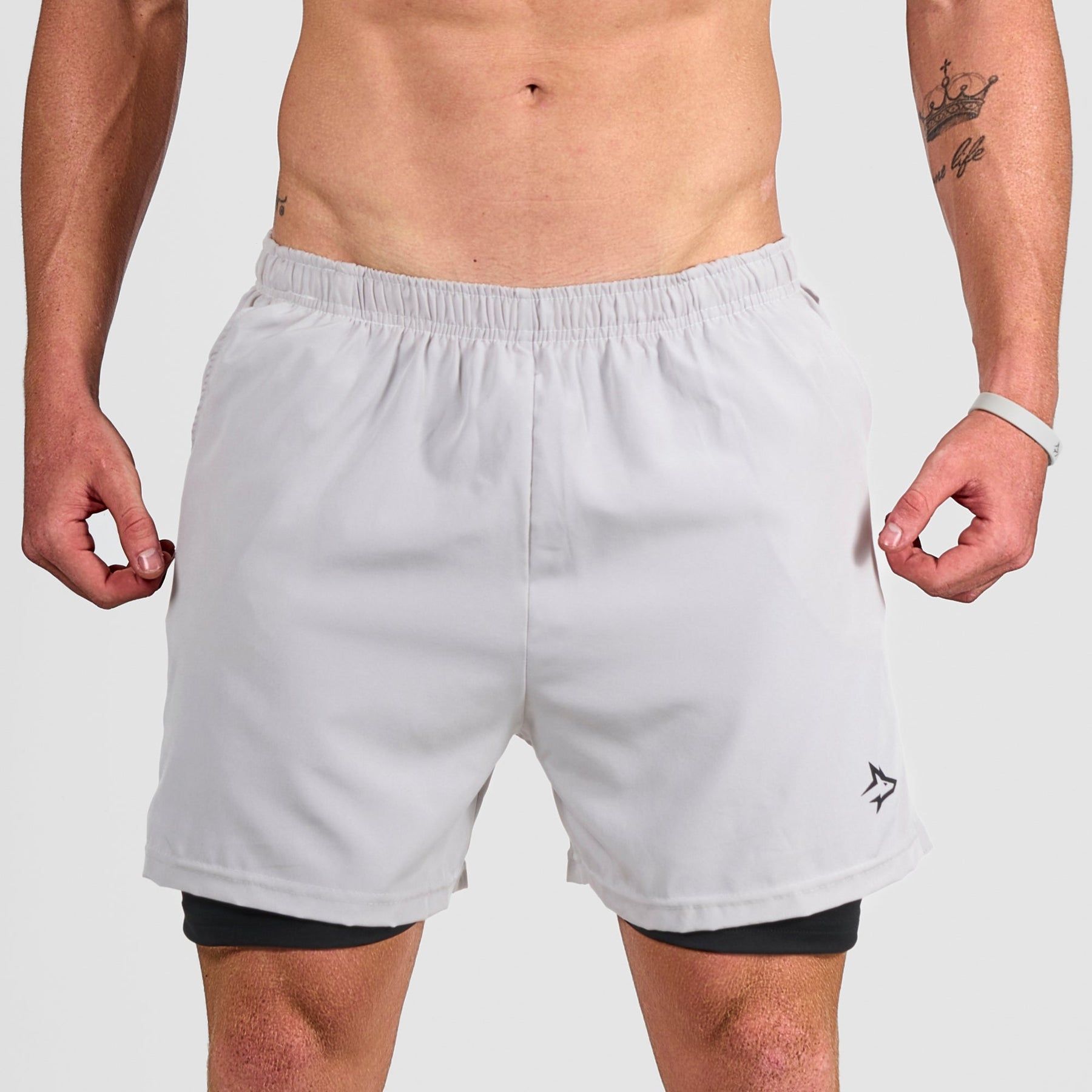 Bermuda Dry Fit Compressão Lupus Cinza