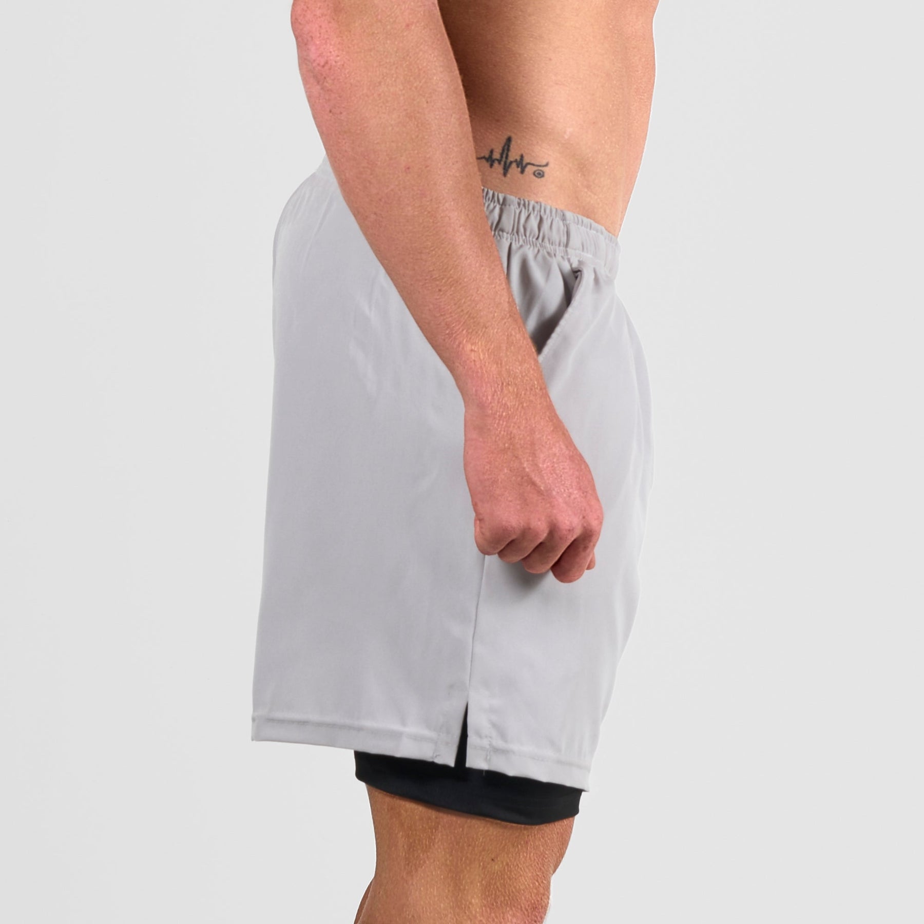 Bermuda Dry Fit Compressão Lupus Cinza