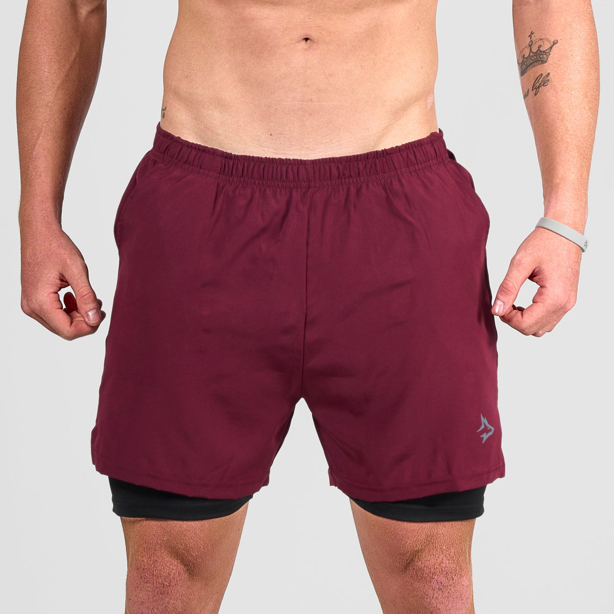 Bermuda Dry Fit Compressão Lupus Vinho