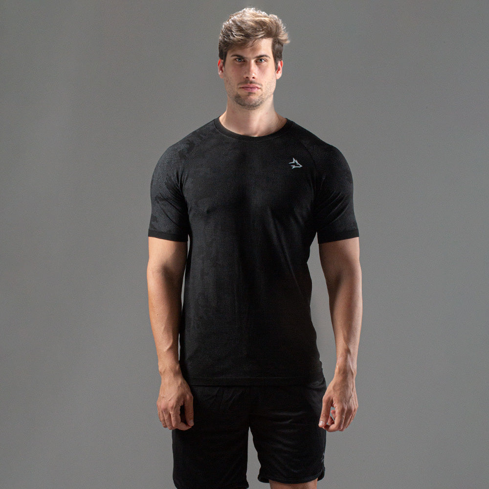Camiseta Apex Dry New Lupus Preto - Sem Costura