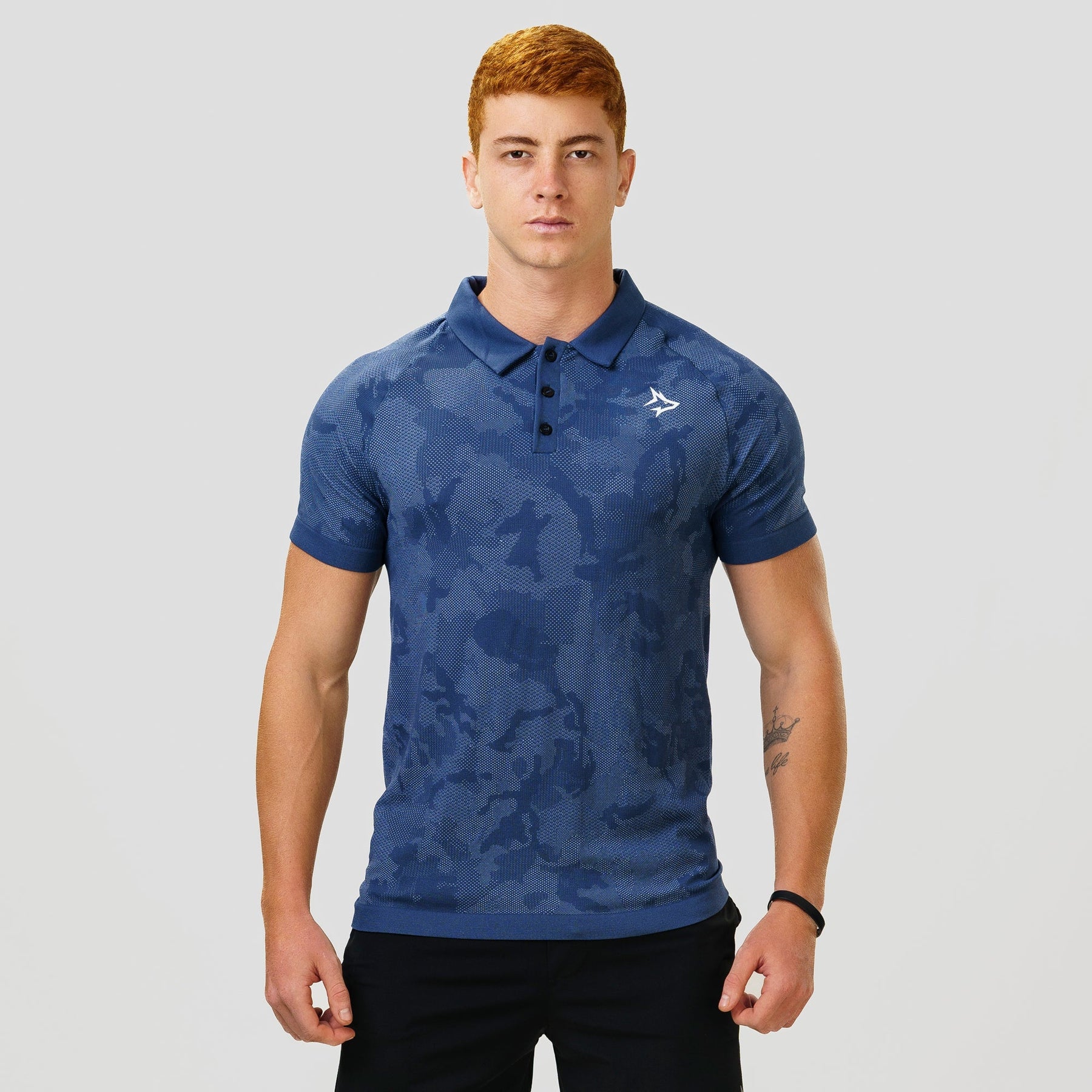 Camisa Polo Apex Dry New Lupus Marinho - Sem Costura