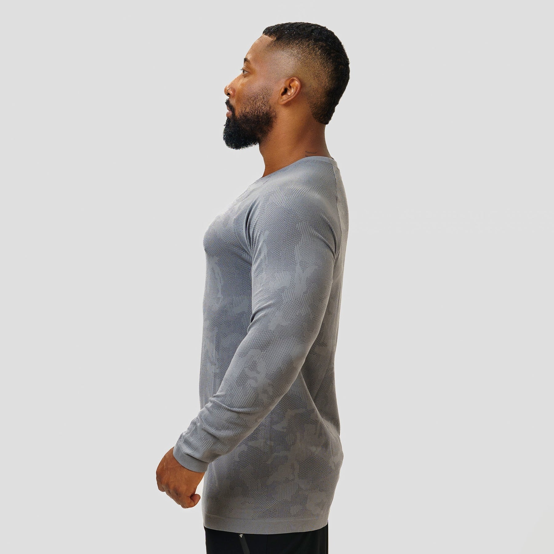 Camisa Manga Longa Apex Dry New Lupus Cinza - Sem Costura