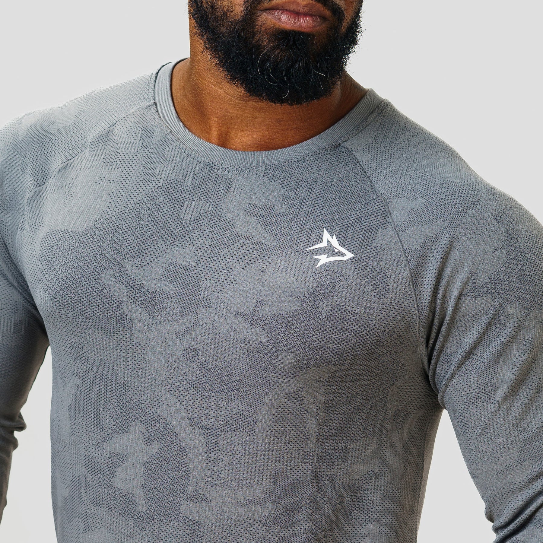 Camisa Manga Longa Apex Dry New Lupus Cinza - Sem Costura