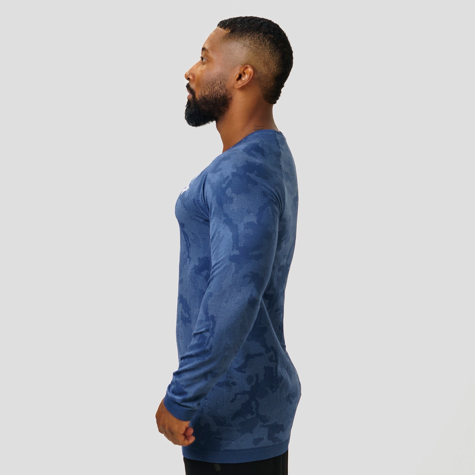 Camisa Manga Longa Apex Dry New Lupus Marinho - Sem Costura