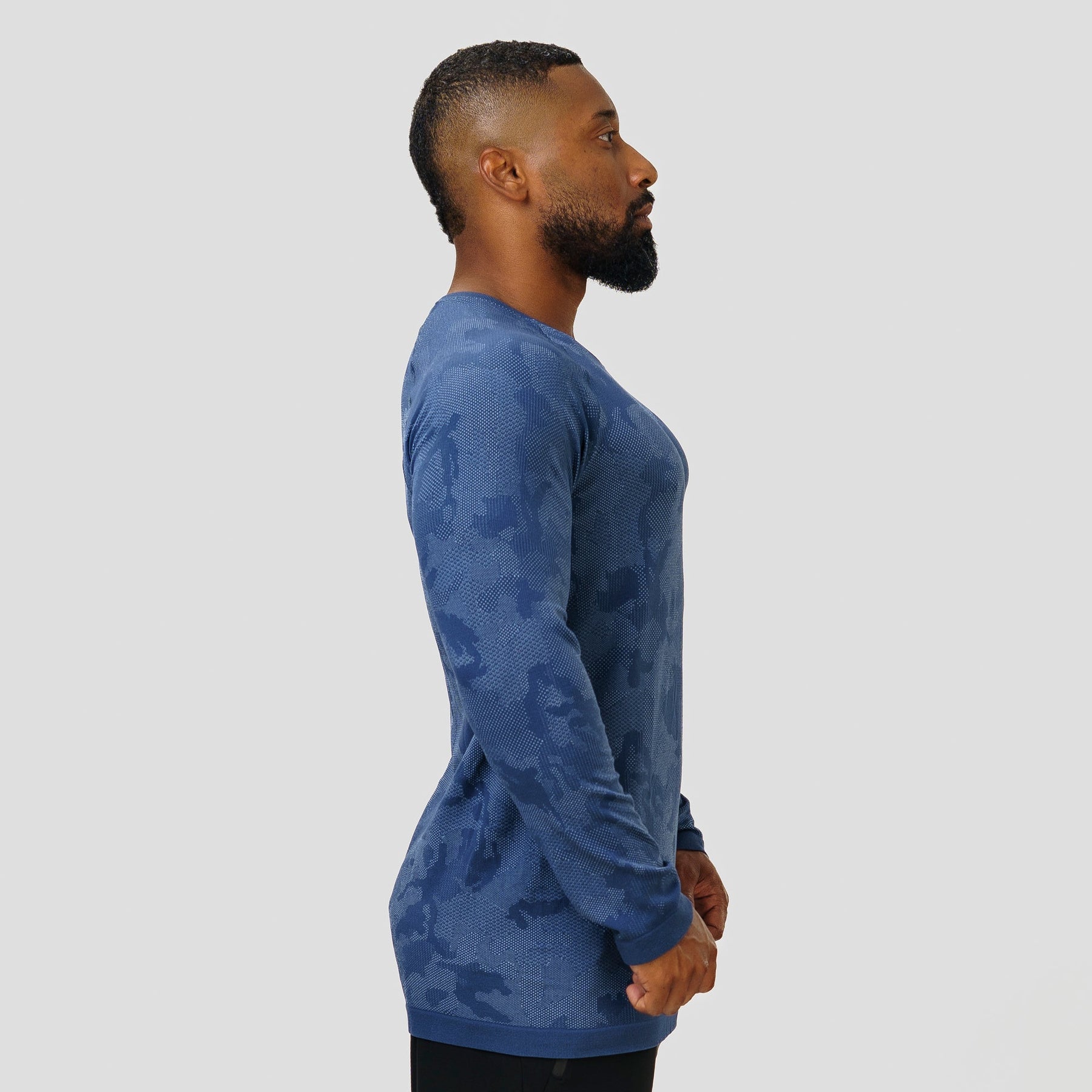 Camisa Manga Longa Apex Dry New Lupus Marinho - Sem Costura