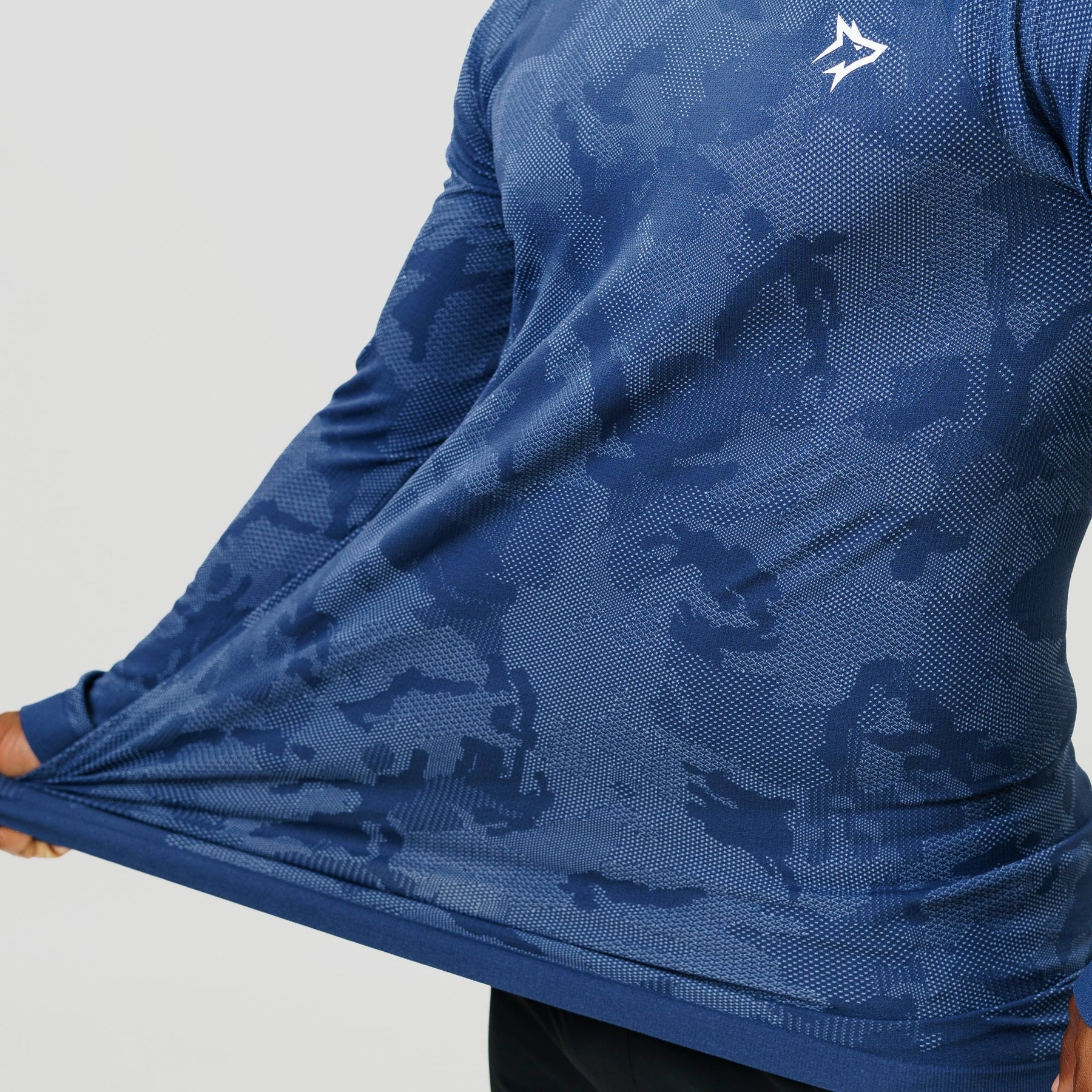 Camisa Manga Longa Apex Dry New Lupus Marinho - Sem Costura