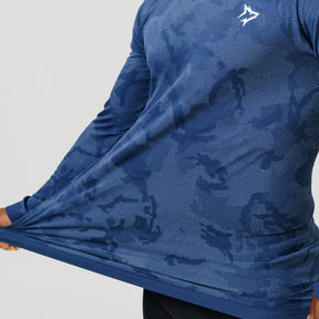 Camisa Manga Longa Apex Dry New Lupus Marinho - Sem Costura