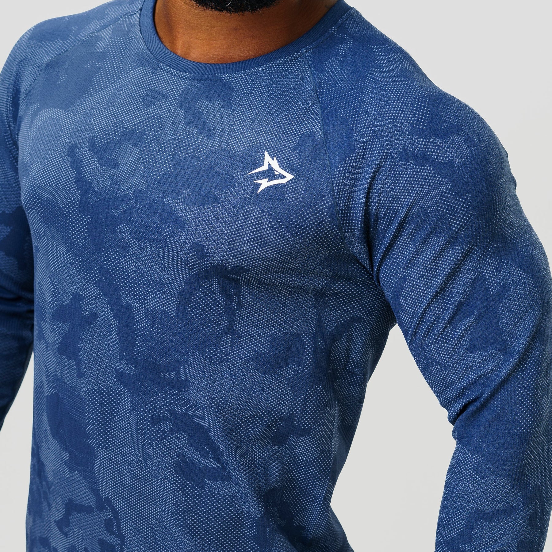 Camisa Manga Longa Apex Dry New Lupus Marinho - Sem Costura