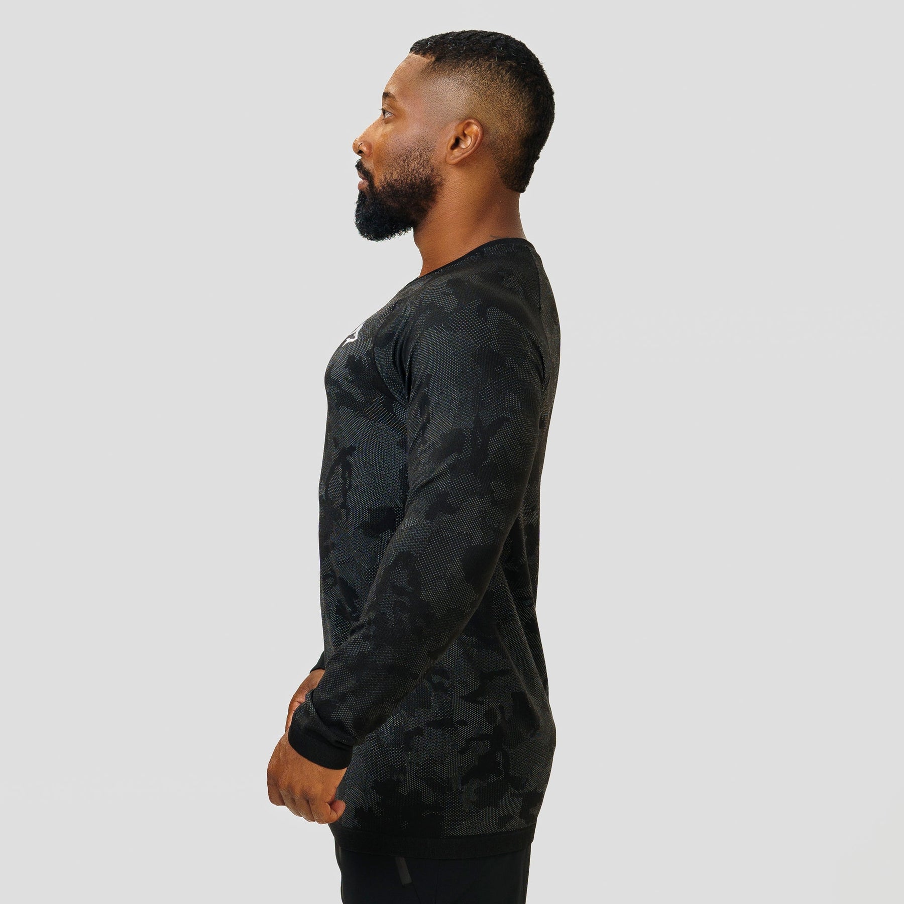 Camisa Manga Longa Apex Dry New Lupus Preto - Sem Costura