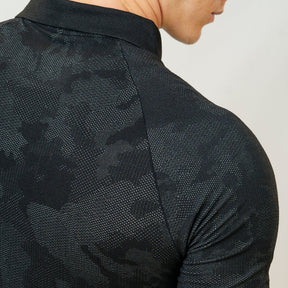 Camisa Polo Apex Dry New Lupus Preto - Sem Costura