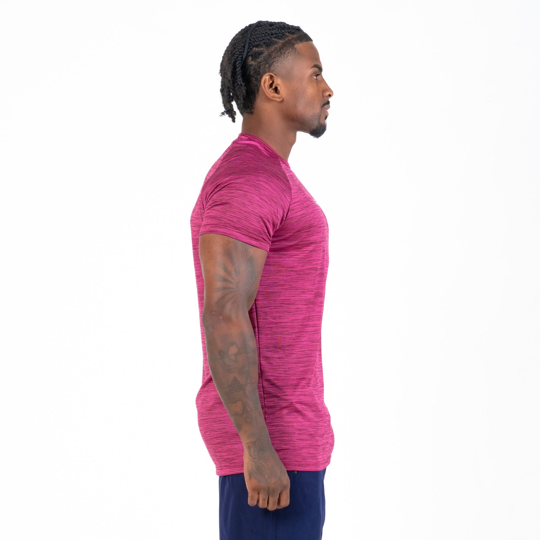 Camiseta Dry Fit New Fluid Mescla Magenta