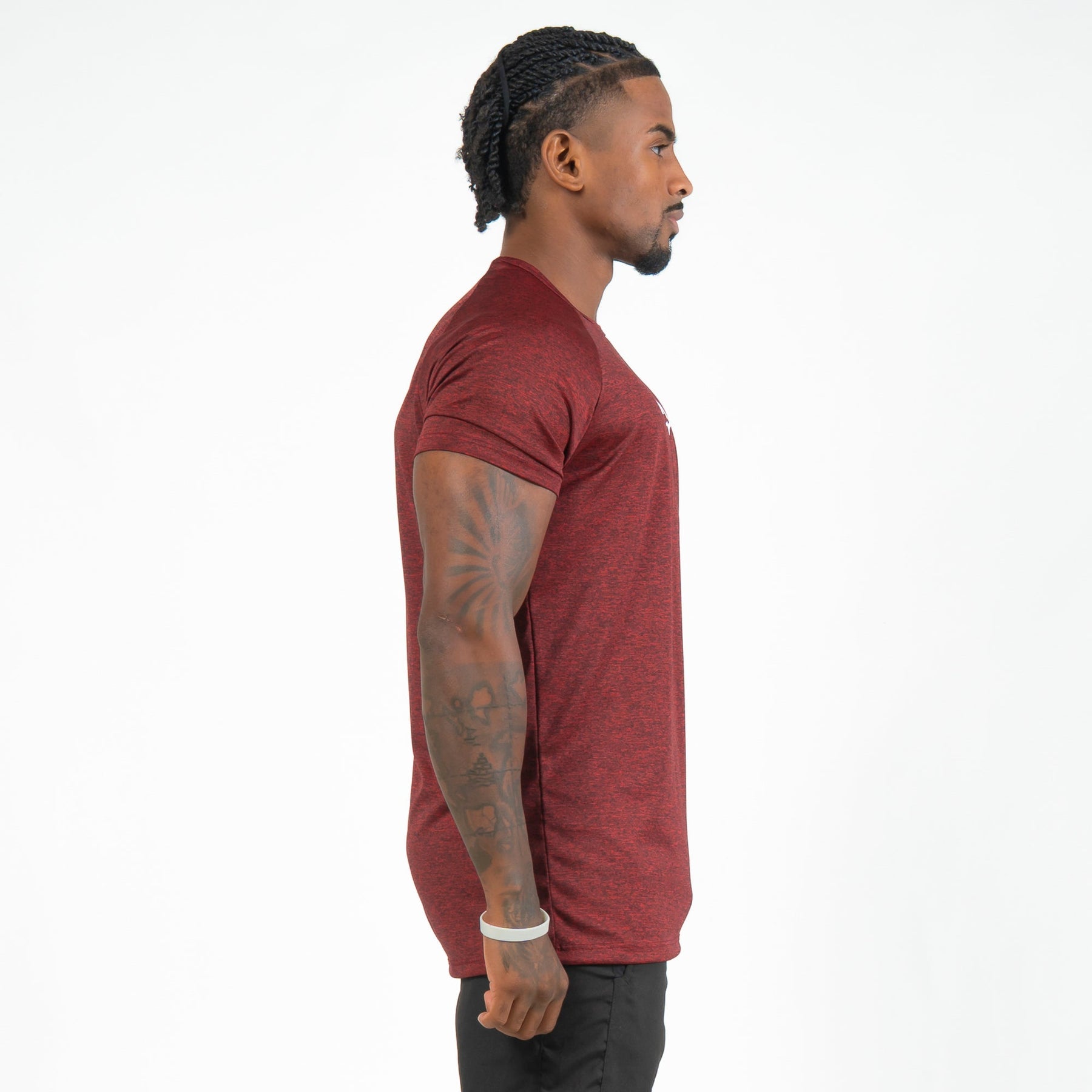 Camiseta Dry Fit New Horizon Mescla Vermelho