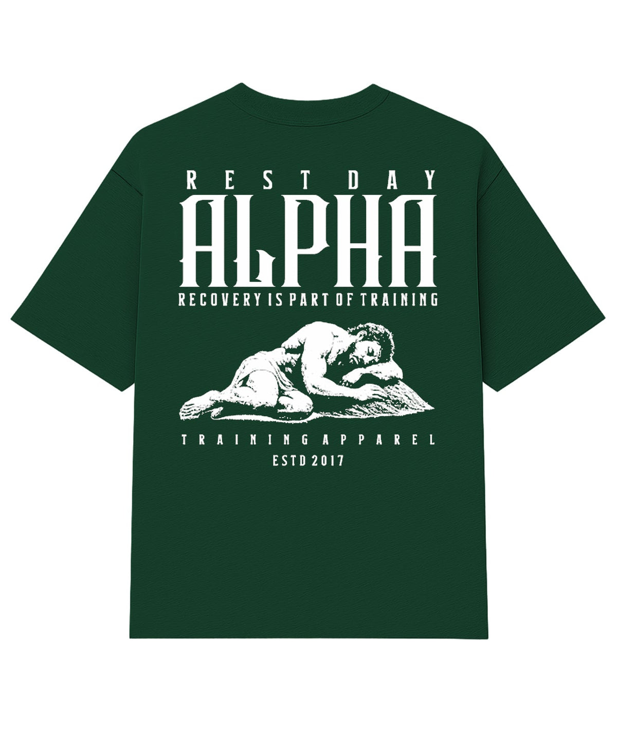 Camiseta Oversized Rest Day Verde Floresta