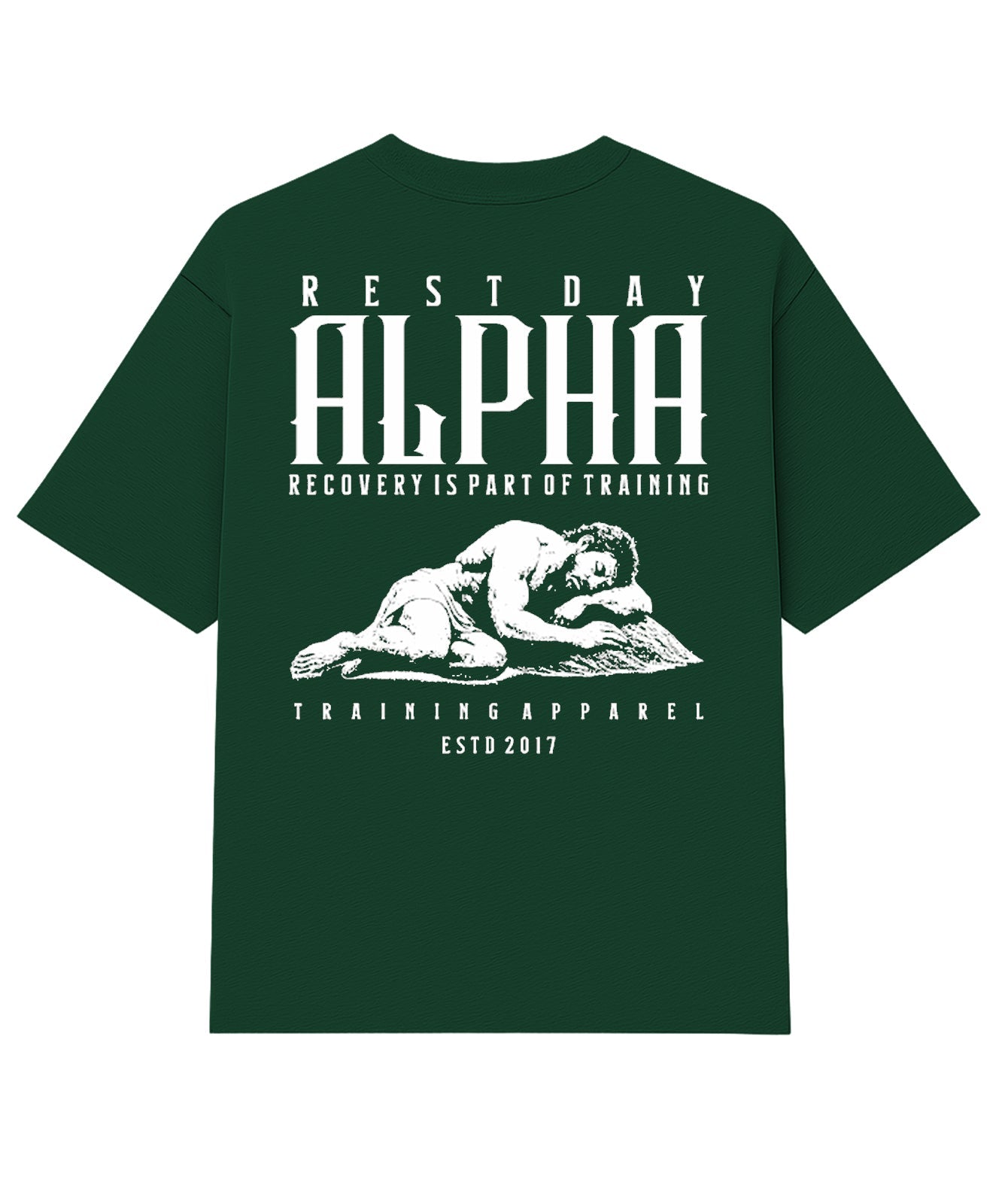 Camiseta Oversized Rest Day Verde Floresta