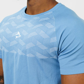 Camiseta Apex Dry Holographic Azul Petróleo - Sem Costura