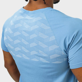 Camiseta Apex Dry Holographic Azul Petróleo - Sem Costura