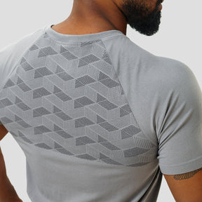 Camiseta Apex Dry Holographic Cinza - Sem Costura