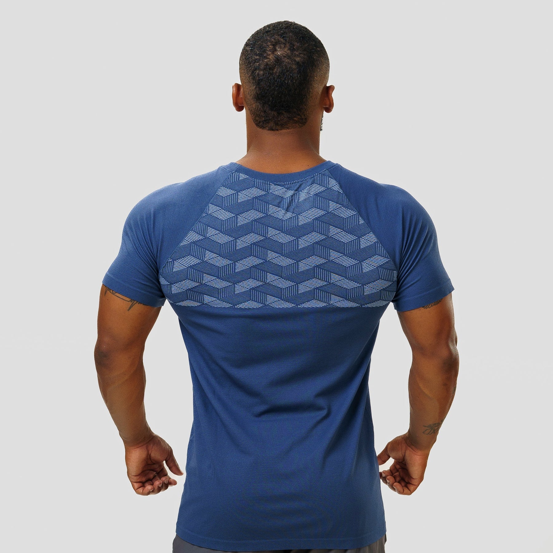 Camiseta Apex Dry Holographic Marinho - Sem Costura