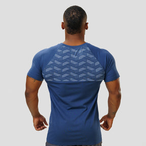 Camiseta Apex Dry Holographic Marinho - Sem Costura