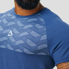 Camiseta Apex Dry Holographic Marinho - Sem Costura