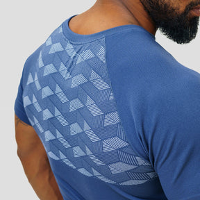 Camiseta Apex Dry Holographic Marinho - Sem Costura