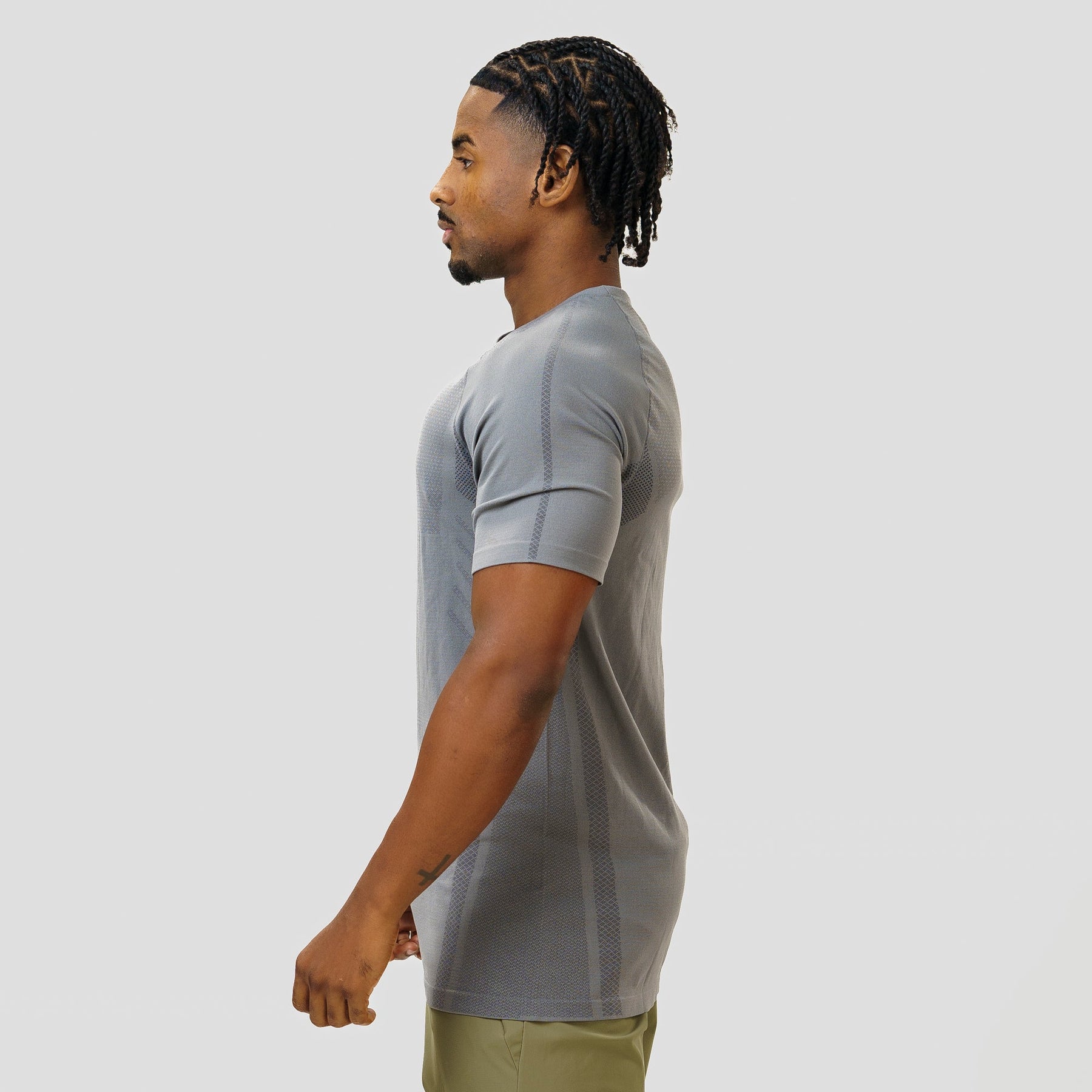 Camiseta Apex Dry Iron Cinza - Sem Costura