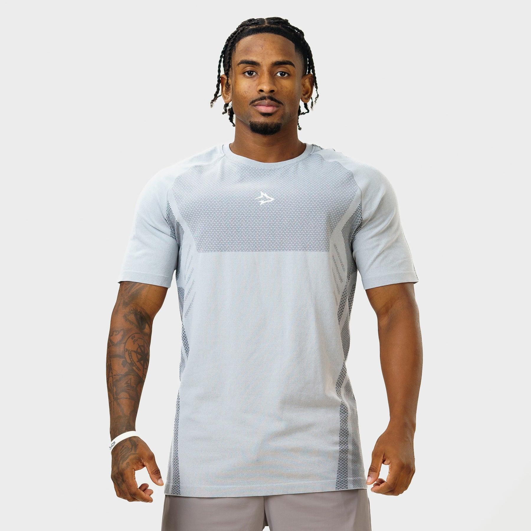 Camiseta Apex Dry Iron Cinza Gelo - Sem Costura